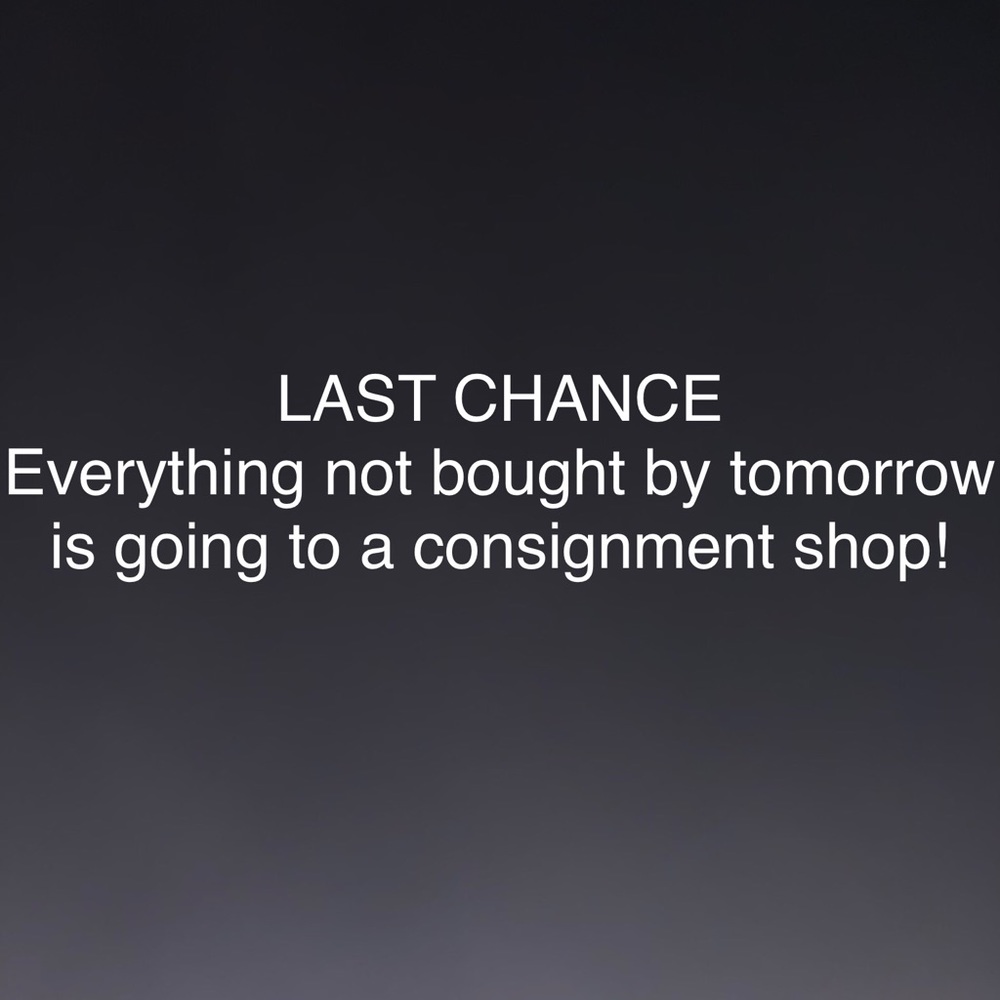 Last Chance To Buy
